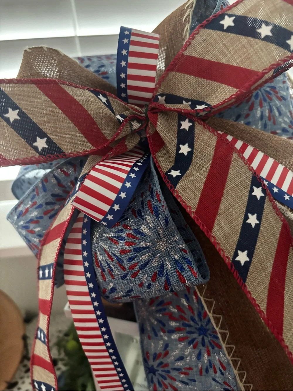 LAST CHANCE!! Patriotic Wreath Bow Multi-seasonal DIY Custom Final Sale